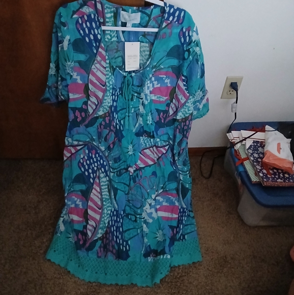 Dresses & Skirts - One Summer Lightweight Multicoulor  Dress. NWT Women's Size 1x